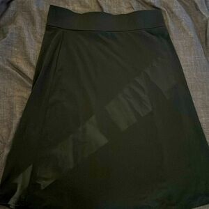 Black skirt, Merona. 24 length, 95% polyester, 5% Spandex